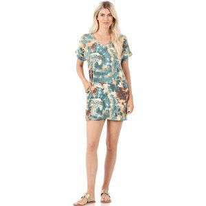 Tie Dye Shirt Mini Dress